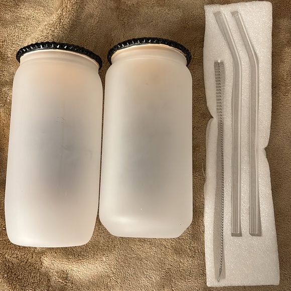 Horror Frosted Glass Cups with Lid and Straw - Michael Meyers, Ghost Face - Picture 7 of 7